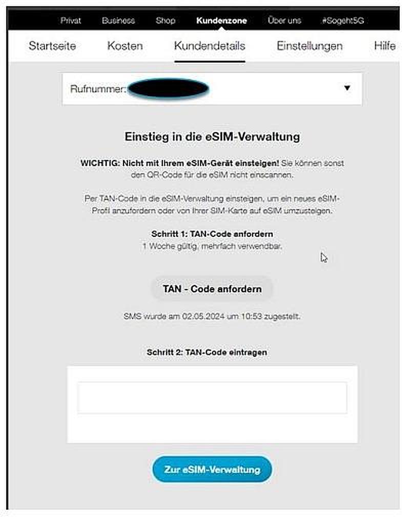 Schritt 6: TAN-Code eingeben