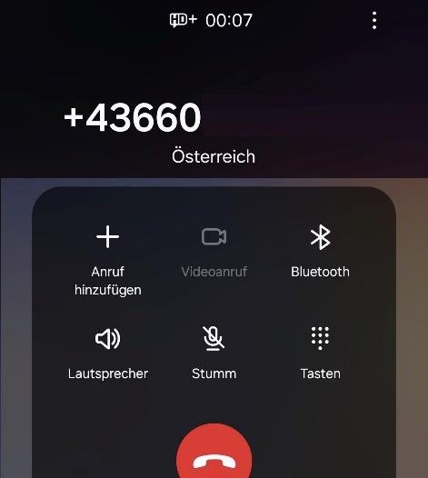 Android: aktiver Anruf mit der Schaltfläche Anruf hinzufügen